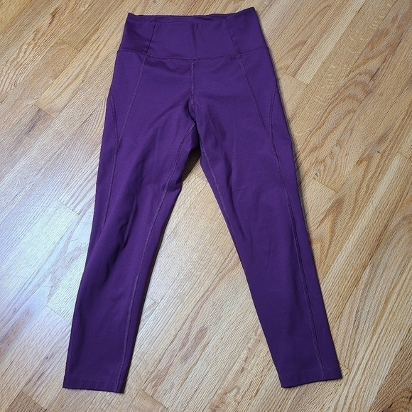 Girlfriend Collective Small Plum Compressive High Rise Leggings - Picture 4 of 7